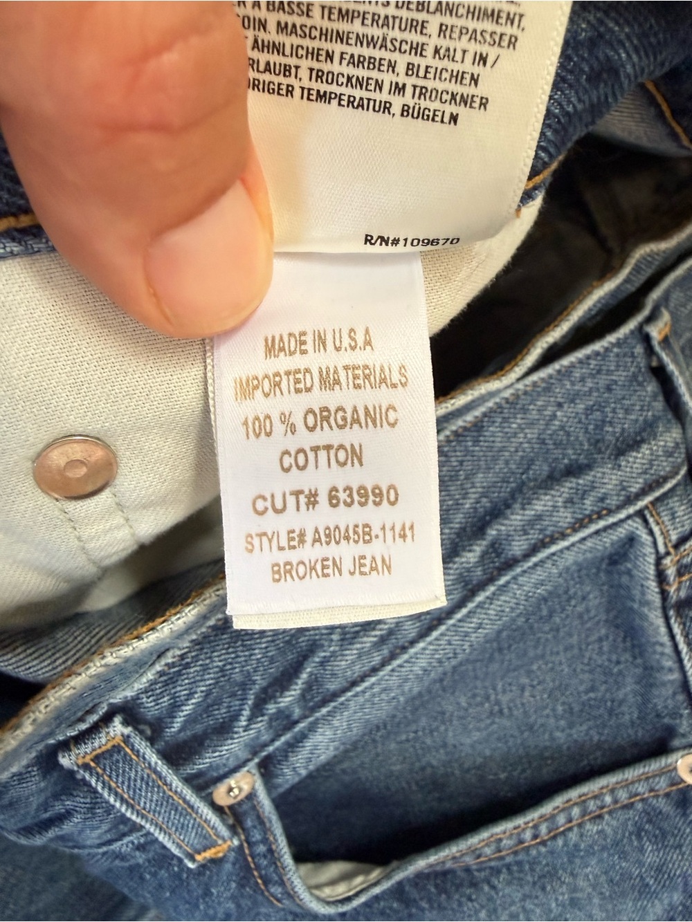 AGOLDE Broken Waistband Jean - size 30 - Picture 7 of 11
